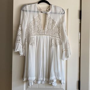 Free people boho cream dress
